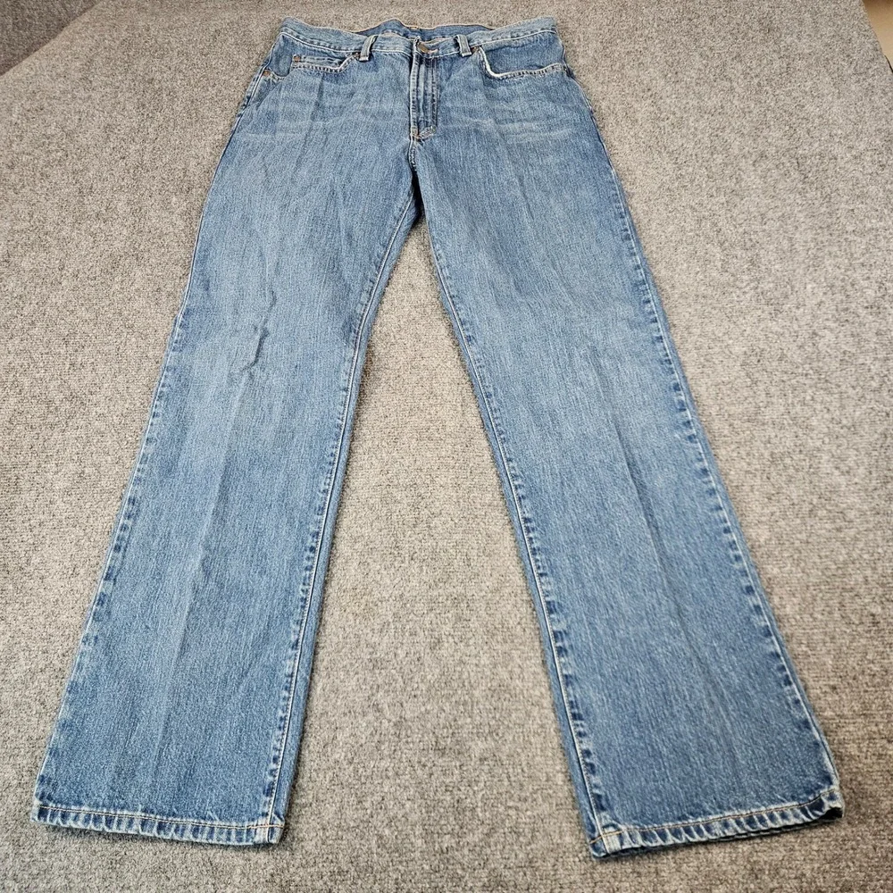 Polo Ralph Lauren Mens Straight Leg Jeans Medium Wash Blue Denim 34x32 RN41381